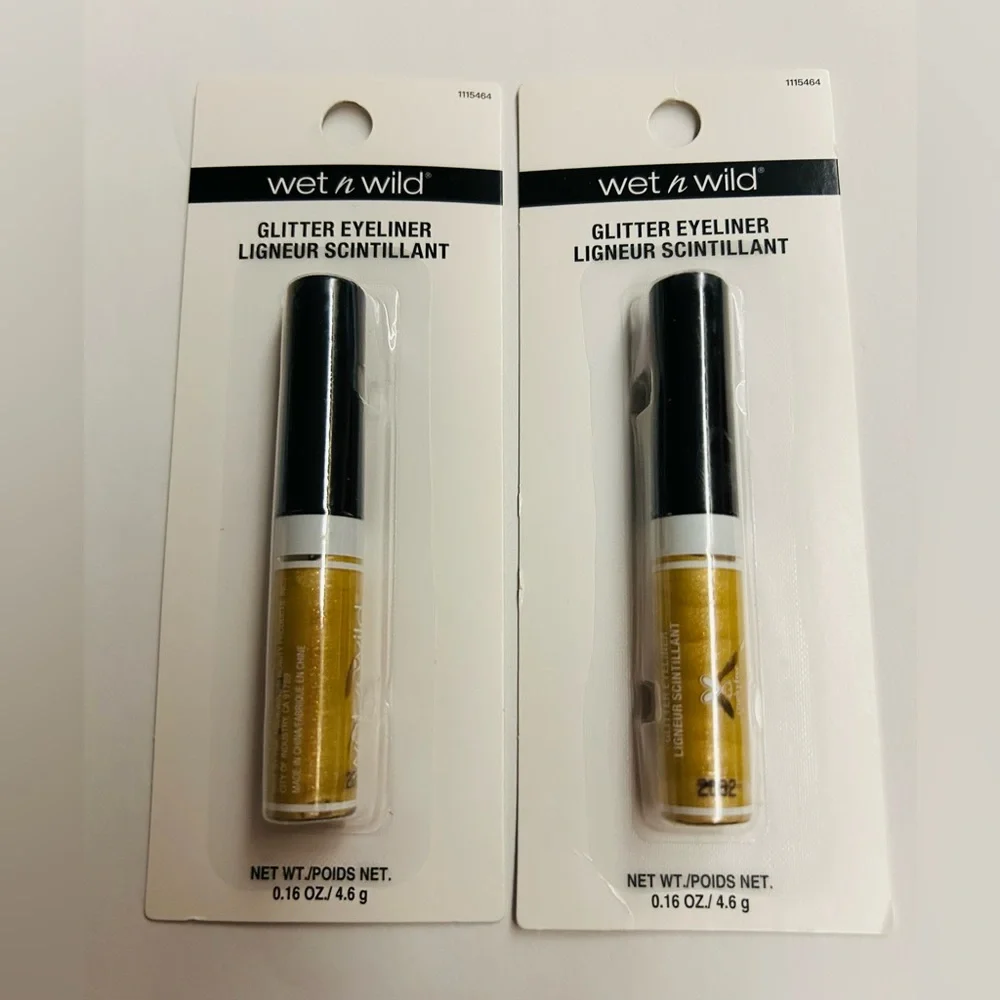 2 New Wet n Wild Gold Glitter Eyeliner